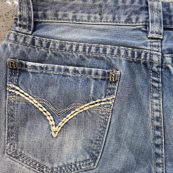 Men’s Rock&Roll Cowboy Denim – Double Barrel Boot Cut Jeans - Low Rise 32" - Picture 6 of 8